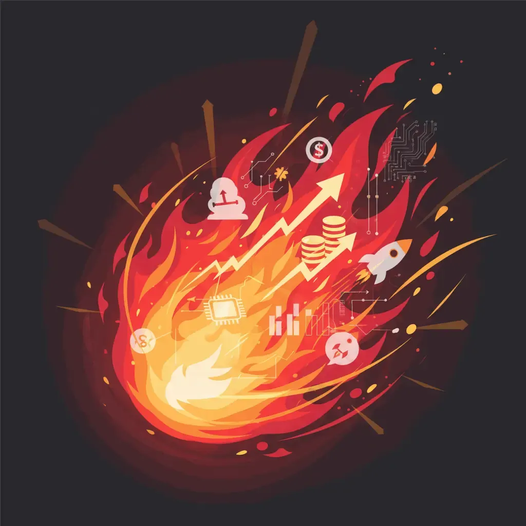 Fire element high-risk high-return industries illustration