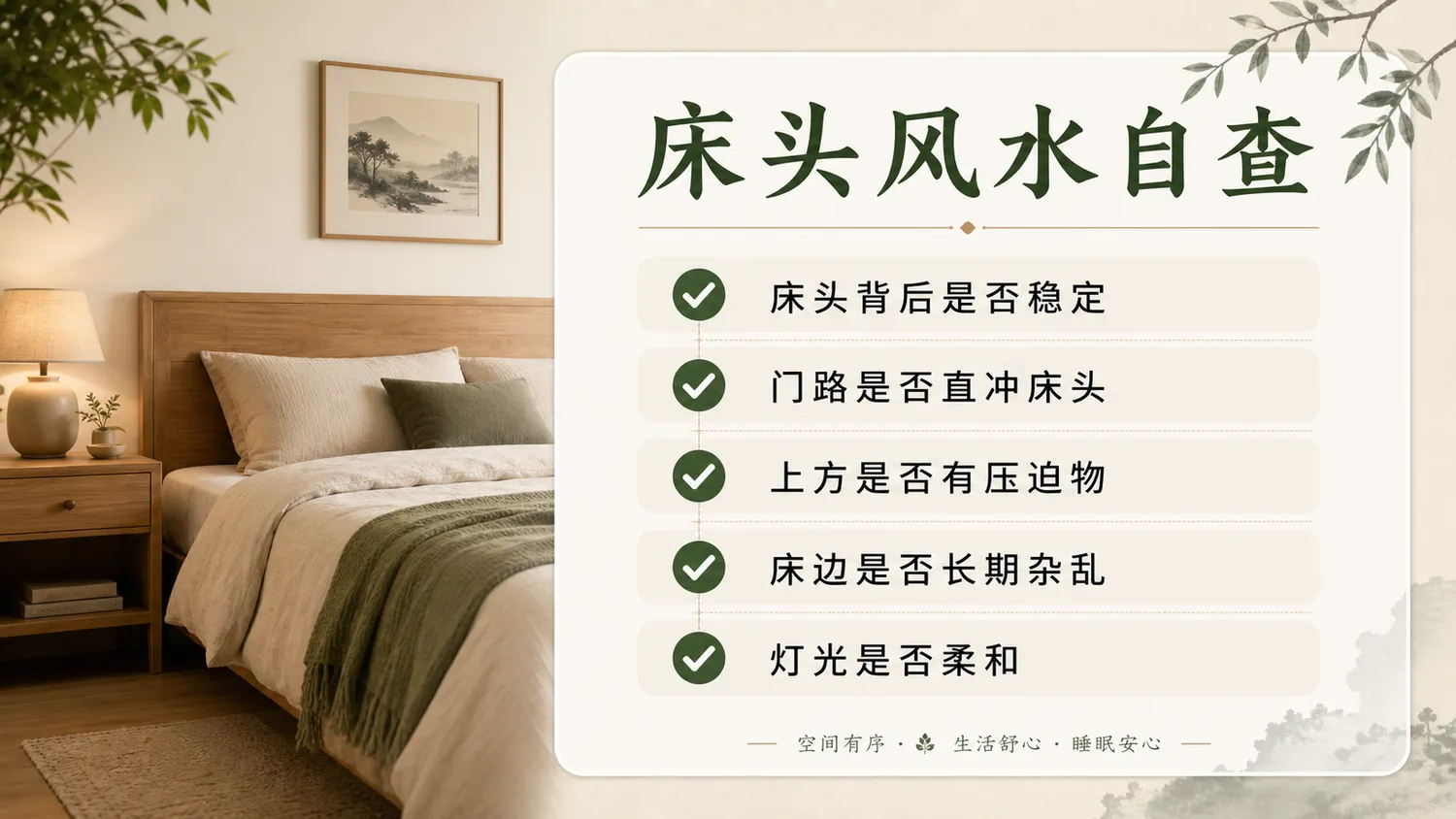 摆床后的通行、遮光、噪声和安全检查清单